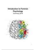 Lecture Summary - Introduction to Forensic Psychology