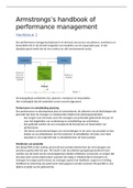 Hoofdstuk 2 en 3 Armstrong’s handbook of performance management