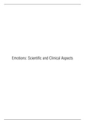 Emotions: Scientific and Clinical Aspects - Summary 