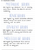 CHEM 1210: Ch. 12 Solids and Modern Materials