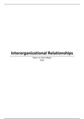 Samenvatting Interorganizational Relationships, 2019 Nederlands
