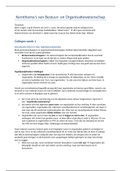 Aantekeningen Kernthema's Bestuur- en Organisatiewetenschappen plus tentamenvragen