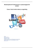 Professioneel en oplossingsgericht werken/ moduleopdracht casus social media