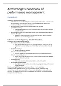 Hoofdstuk 4, 5 en 6 Armstrong’s handbook of performance management
