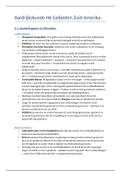 Aardrijkskunde - Buitenland Samenvatting Hoofdstuk 6 Gebieden in Zuid-Amerika 6 VWO