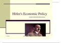 The Nazi Economy - CIE History 9389