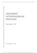 Assessment interpersoonlijke processen 2019