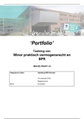 Portfolio Minor Praktisch Vermogensrecht en BPR 2019/2020