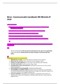 Communicatie handboek Michels h1, 2, 3, 5 (vnf blz 72), 6.1-6.5, 7, 8.1, 9.1-9.3, h11 (206+207)