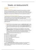 Samenvatting Staats- en Bestuursrecht