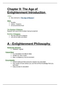 Chapter 9- The Age of Enlightenment 