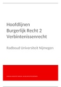 Hoofdlijnen Burgerlijk Recht II | Samenvatting | Radboud Universiteit | Hoorcolleges en Jurisprudentie
