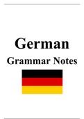 German Grammar Complete Notes 40 Page Study Guide A Level / GCSE / IB