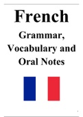 French GCSE Complete Notes 65 Page Study Guide - All Grammar and Vocabulary & Oral Help