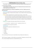 Biology A Level Cell Structure Study Guide 13 Pages