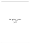 DAT Summary Notes (Midterm)