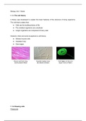 IB Biology SL Topic 1 