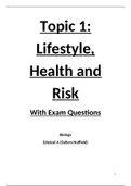 A Level Biology Topic 1: Notes and Exam Questions