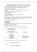 Samenvatting Financieel management voor Marketeers examen 2 &lpar;Januari&rpar;