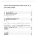 Samenvatting Publiek Financieel Management - Boek, artikelen, colleges en begrippenlijst