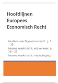 Hoofdlijnen Europees Economisch Recht | Overzichtelijk & Duidelijk | Radboud Universiteit Nijmegen