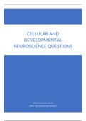 Cellular and developmental neuroscience revision