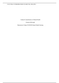 Rasmussen College NUR2488 Mental Health Nursing Cultural Considerations in Mental Health