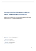 Paper literatuuronderzoek (25%) - Interprofessionaliteit en werkdruk onder ziekenhuisprofessionals