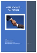 Operationeel salesplan  (CIJFER 9!) Sales- en accountmanagent