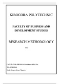 B402 Research methodology_Notes 