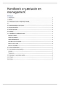 Handboek organisatie en management - P2 - ORM - hoor en werkcollege erbij