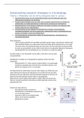 Samenvatting research strategies in microbiology