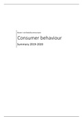 Consumer Behaviour 2019-2020 Summary (B-KUL-D0R13A)