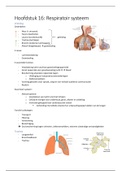 Anatomie en pathologie: Hoofdstuk 16: Respiratoir systeem