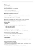 Samenvatting inleiding politicologie