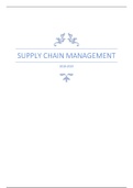 Supply chain management - volledige samenvatting UCLL tweede jaar - geslaagd examencijfer 