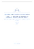 Samenvatting Pensioen en sociale zekerheidsrecht