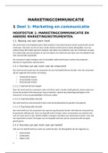 samenvatting Marketingcommunicatie 
