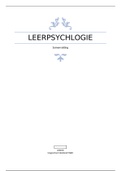 Leerpsychologie samenvatting