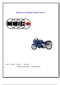 Marketing Research: Motorcycle and Moped Industry Council(USE AS GUIDE ONLY)