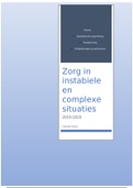 samenvatting zorg in instabiele en complexe situatie 