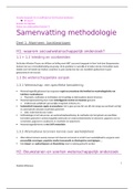 VOLLEDIGE Samenvatting Methodologie (Henk Roose) (boek 'Methodologie van de sociale wetenschappen: een inleiding' samen met ppt's en notities uit de les)
