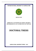 Doctoral thesis: Improving livelihood of ethnic minority households in Lao Cai province of Vietnam