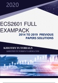 ECS26012023 FULL EXAMPACK LATEST PAST PAPERS  SOLUTIONS AND QUESTIONS COMPREHENSIVE PACK  FOR EXAM AND ASSIGNMENT PREP