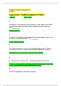 BUS 475 Capstone Final Exam Part 1 New Complete Solution Guide, Attempt Score; 37 Out of 50.