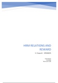 HRM Relations and Reward -  HRM6005 
