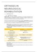 1e Master: Samenvatting Neurokinesitherapie 3 