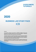BUSINESS LAW AND ACCOUNTING CONTROL STUDY PACK