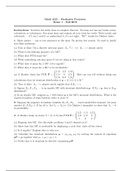 Stochastic Processes (Exams 1, 2.a, 2.b)