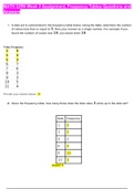 Chamberlain College Of Nursing:MATH 225N Week 2 Assignment, Frequency Tables Questions and Answers Latest (Graded A)